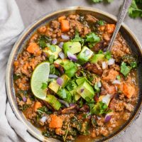 Instant Pot Bacon Y Chili De Patata Dulce