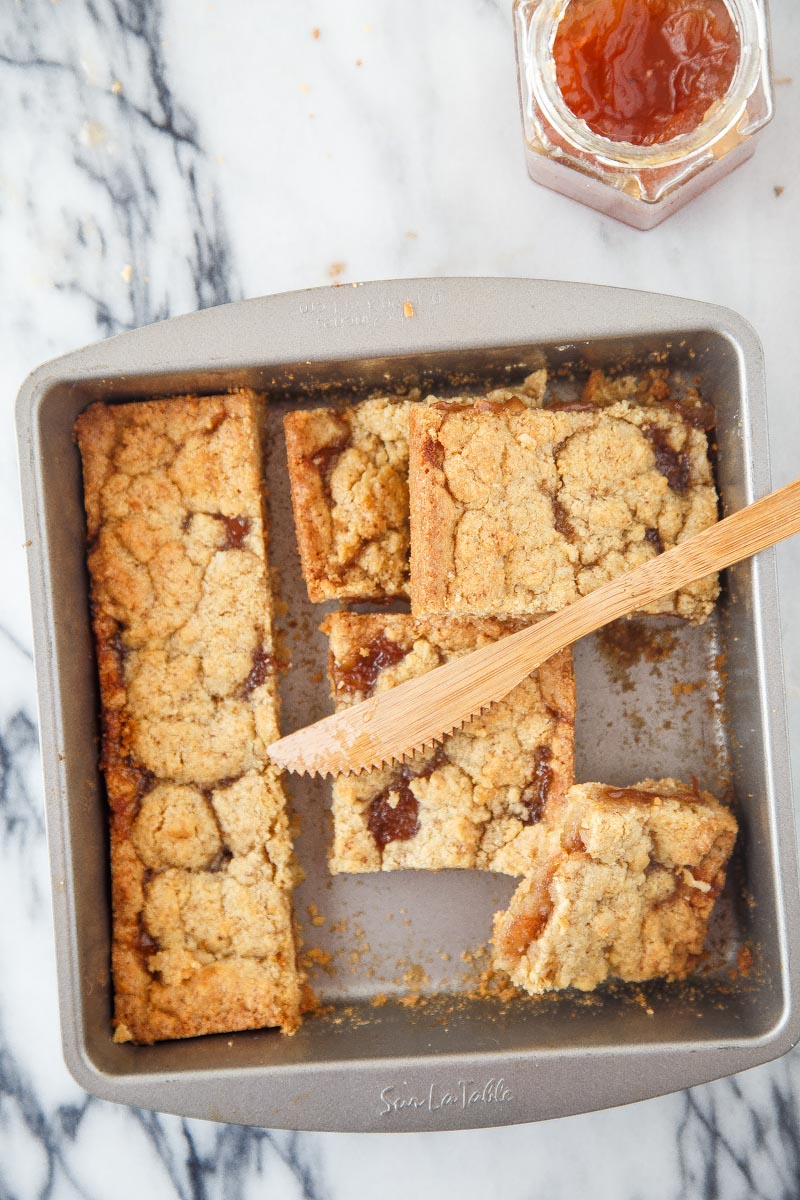 Almond Meal Jam Bars