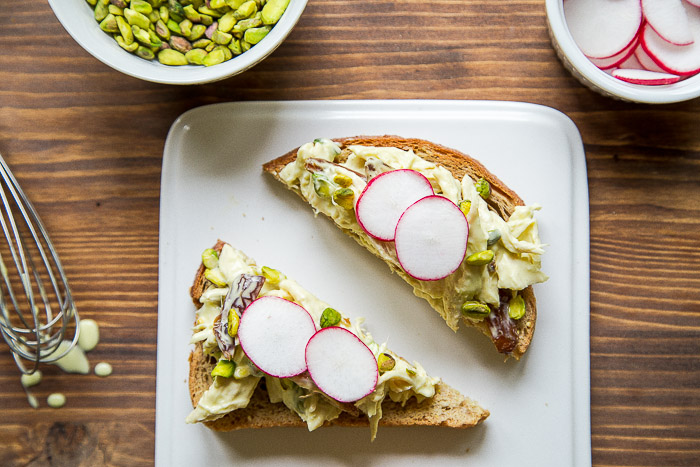 Chicken Salad with Pistachio and Dates @dessertfortwo