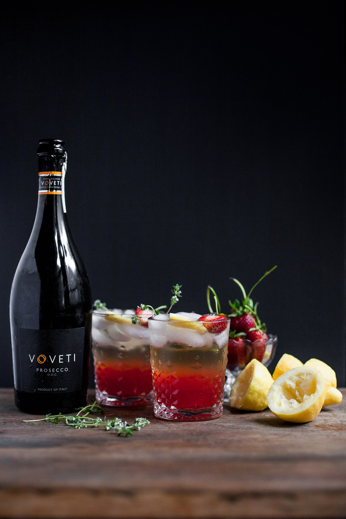 Limonada De Prosecco De Fresa