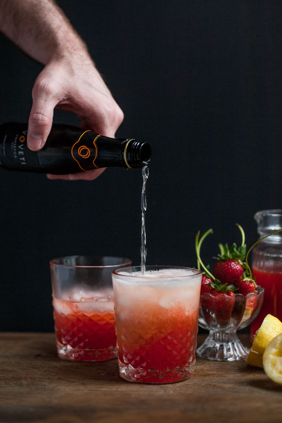 Limonada De Prosecco De Fresa
