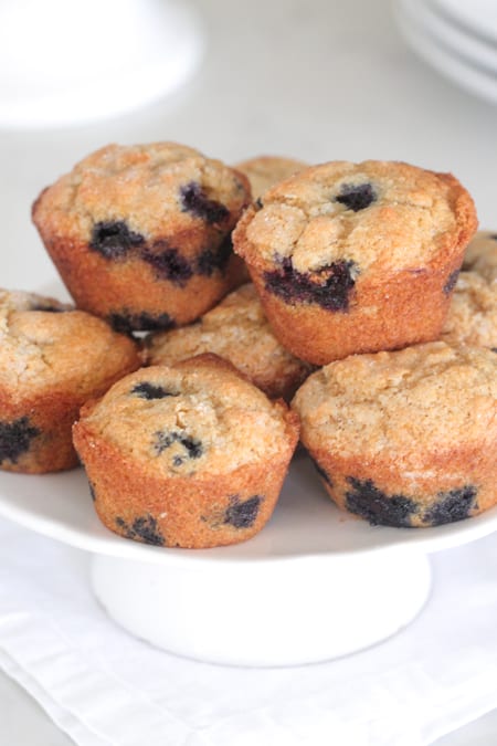 Muffins de yogur griego de trigo integral