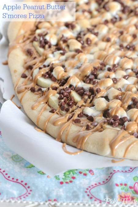 Mantequilla De Cacahuete De Manzana Pizza S'mores
