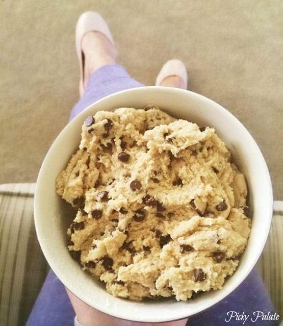 Masa para galletas comestibles sin huevo 