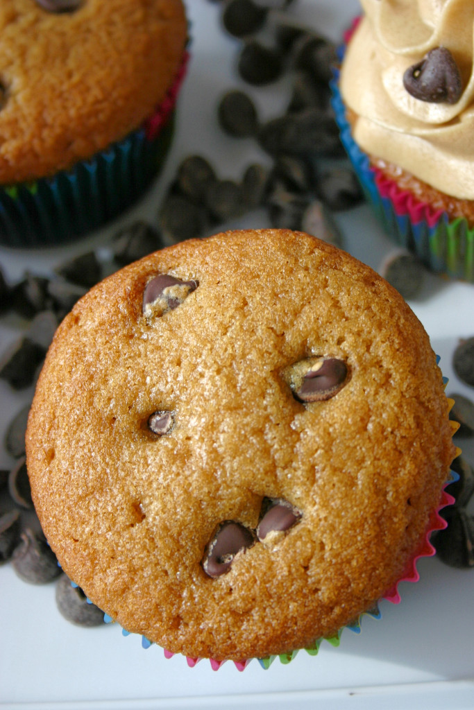 Bizcochos de masa de galletas de chispas de chocolate