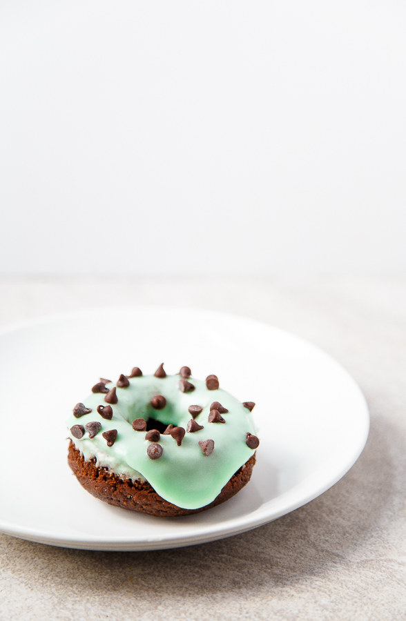 Mint Chocolate Doughnuts