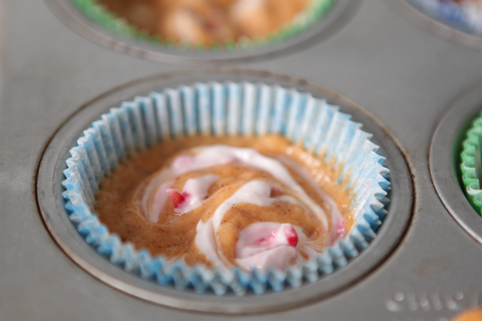 Muffins De Calabaza Con Crema De Frambuesa Y Crema-10