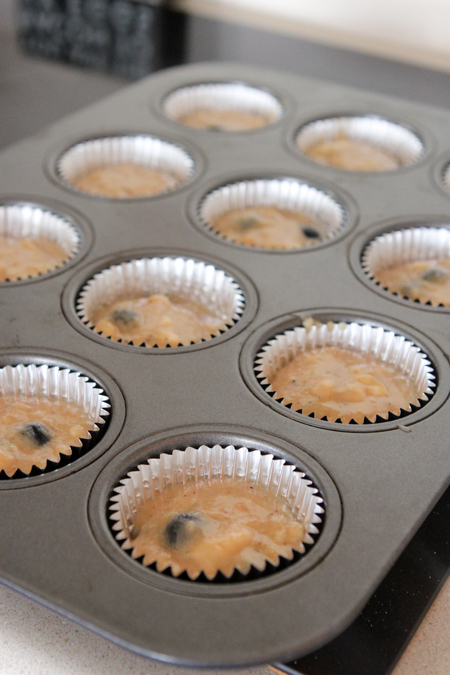Mantequilla Brown Blueberry Banana Bread Muffins-13