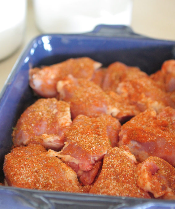Sudoeste Buttermilk Al horno Muslos de pollo