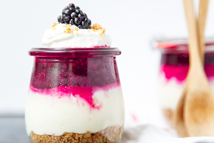  No Bake Blackberry Cheesecake 