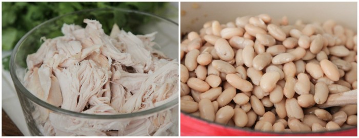 pollo y frijoles