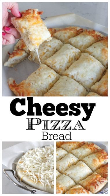 Pan casero de pizza con queso pan de pizza