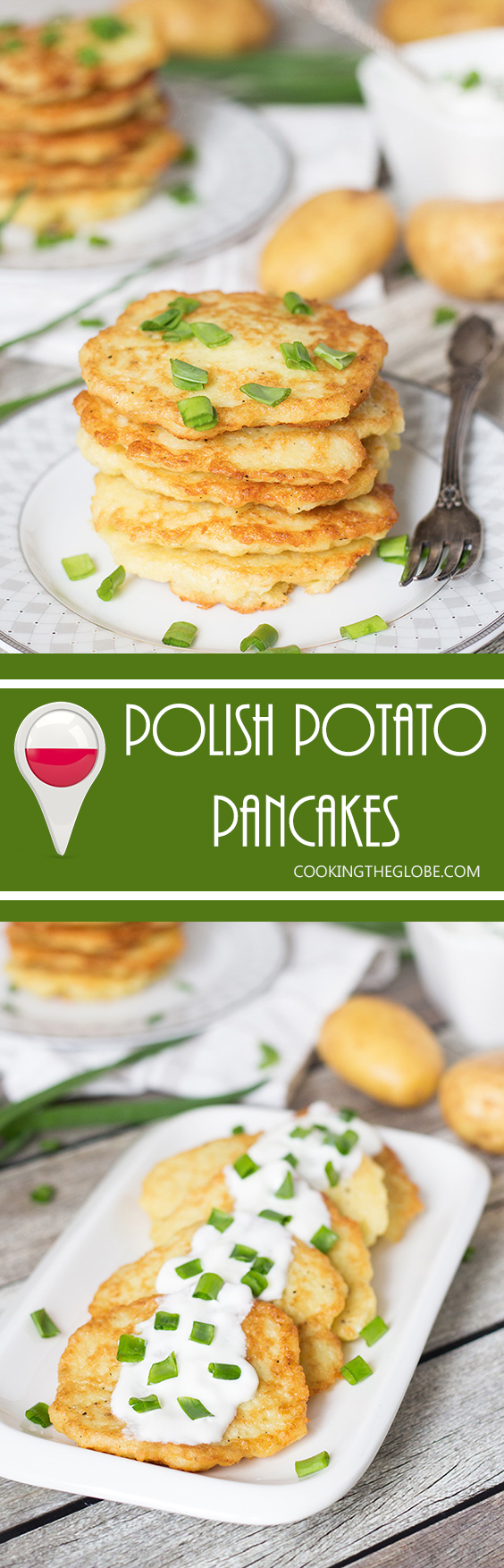¡Estos panqueques de patata polacos son increíblemente deliciosos y requieren solo algunos ingredientes simples para hacer! | cocinartheglobe.com