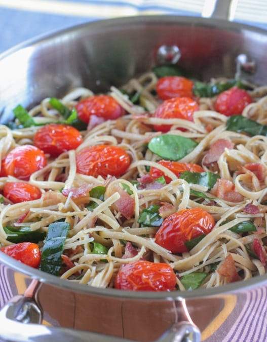 Parmesan BLT Whole Wheat Pasta