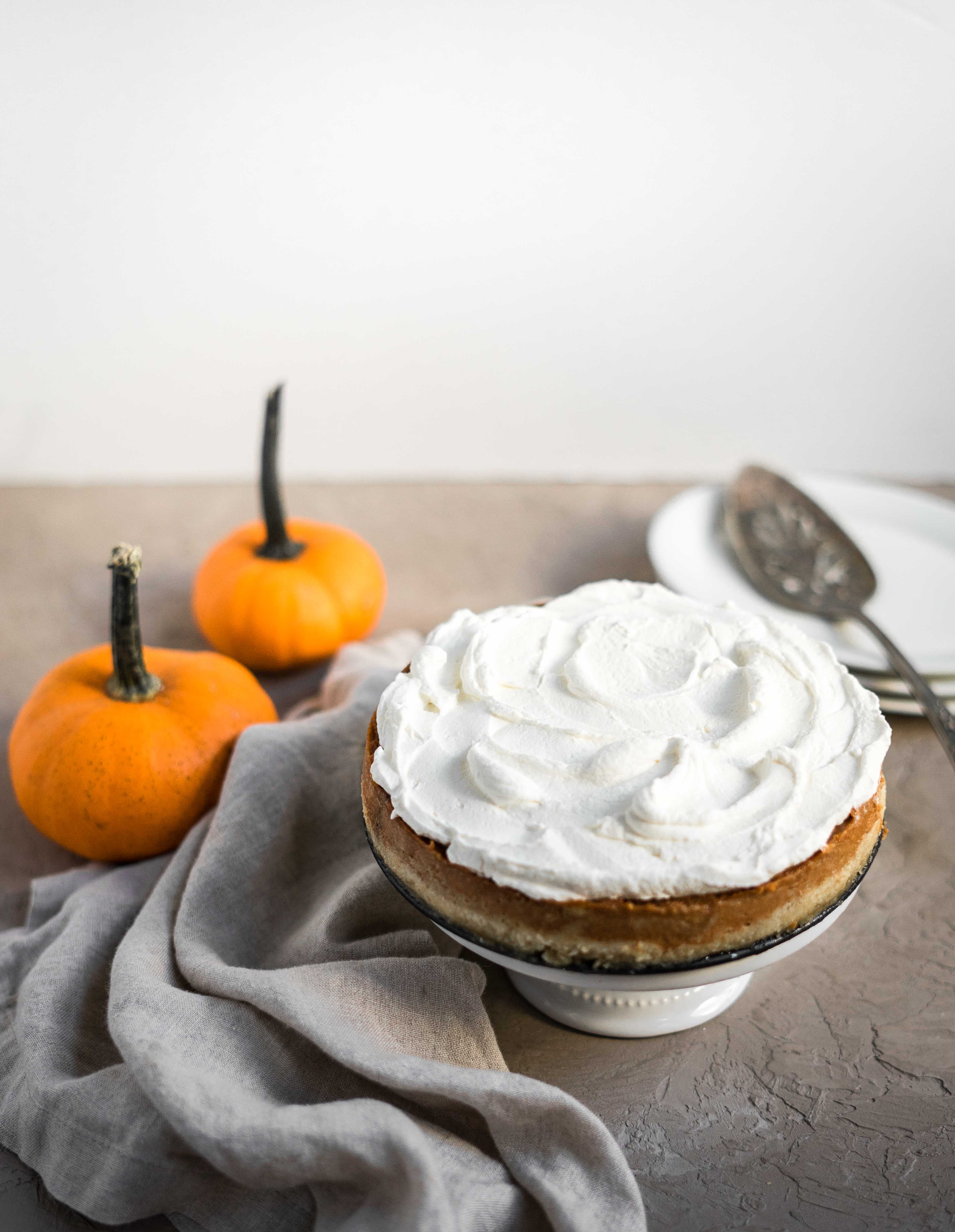 Pastel de calabaza instantáneo sin granos