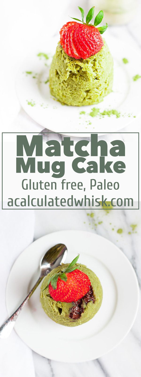 Pastel Matcha Mug (Paleo, Sin Gluten) | acalculatedwhisk.com