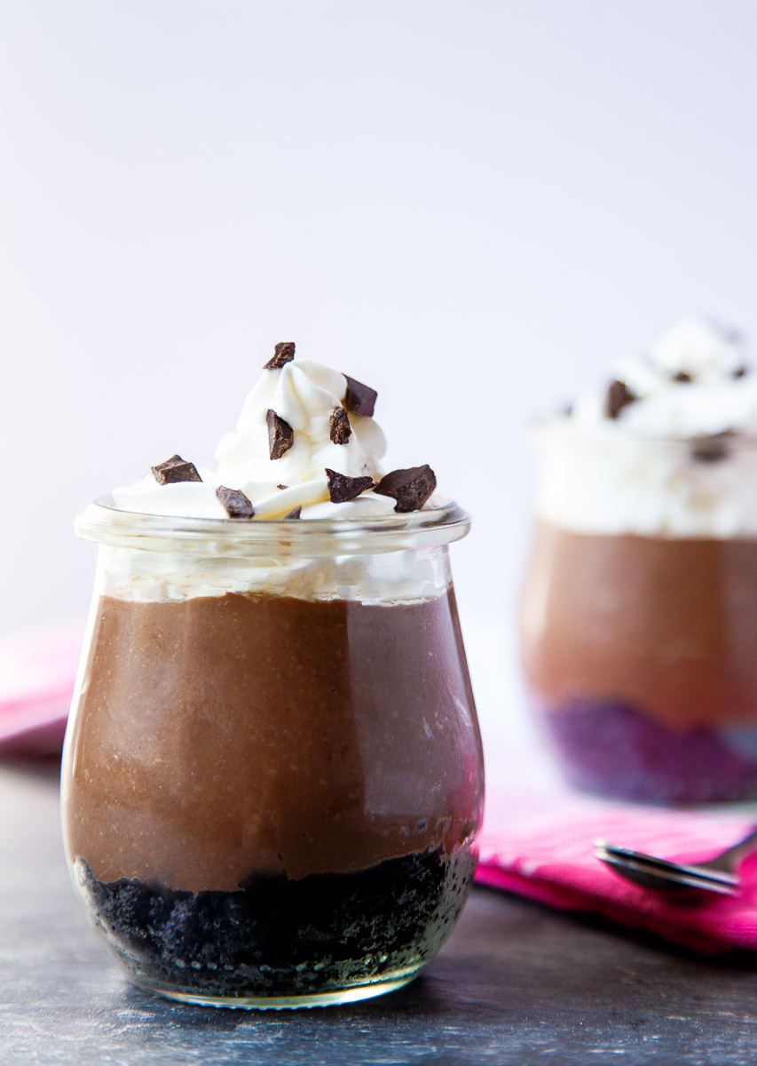 Cheesecakes de chocolate sin hornear