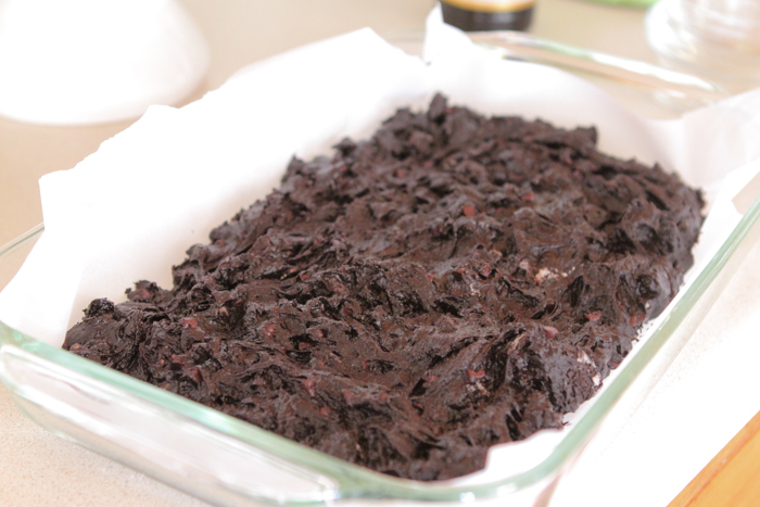 Peppermint Oreo Chocolate Chip Brownies-12