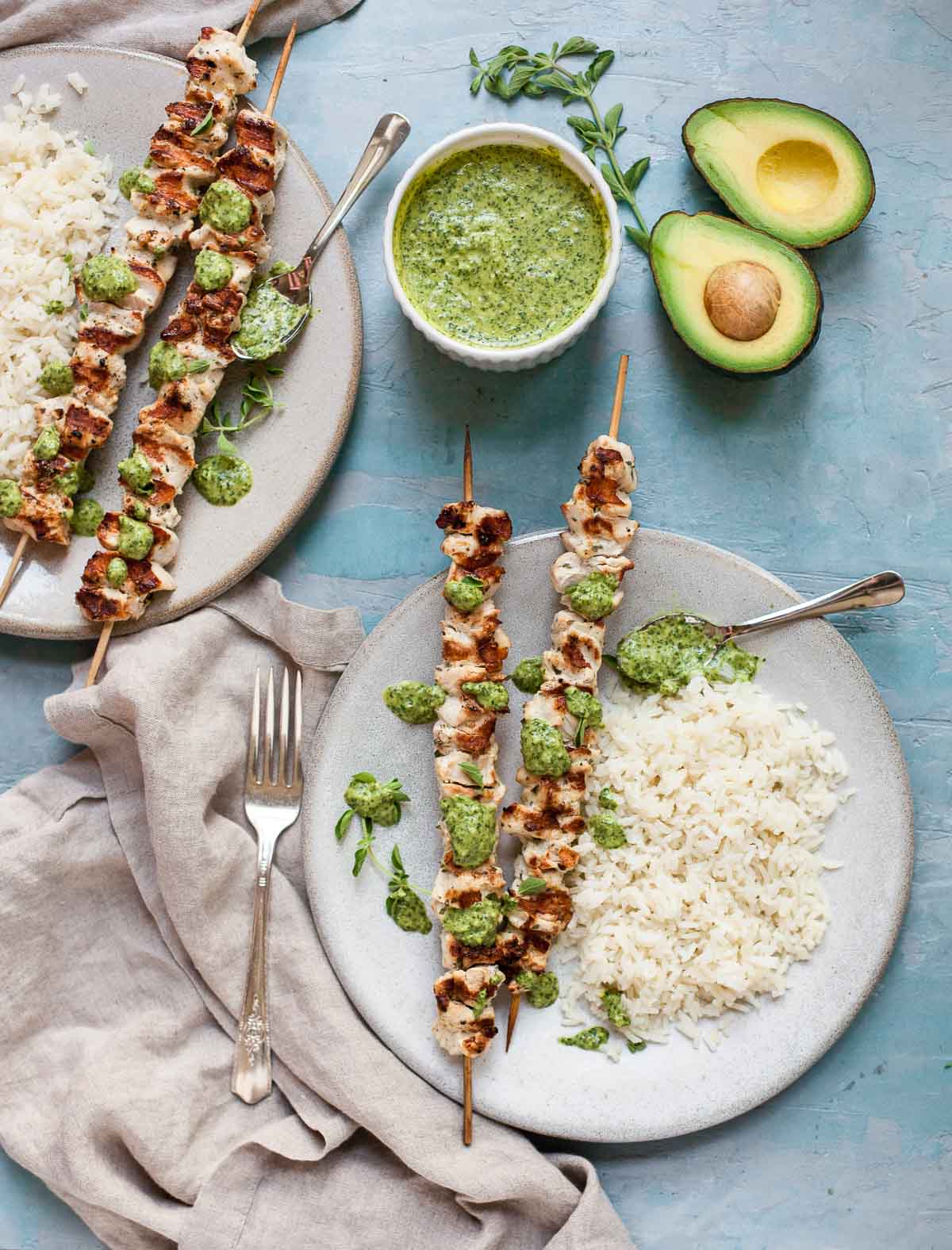 Pinchos de pollo de la cocina paleo latinoamericana