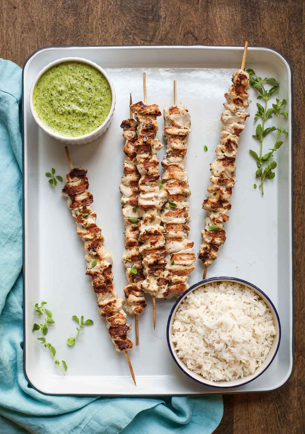Pinchos de pollo de la cocina paleo latinoamericana