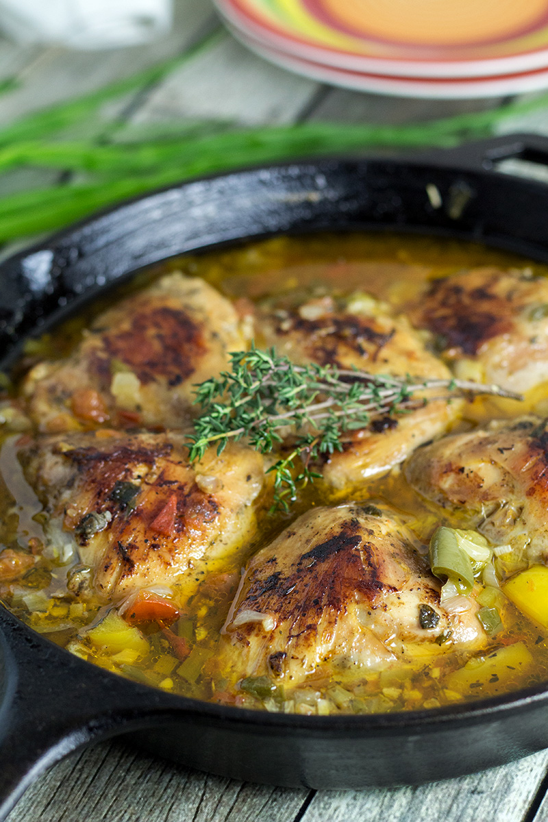 ¡Este pollo estofado de Jamaica traerá el Caribe a tu hogar! | cocinartheglobe.com