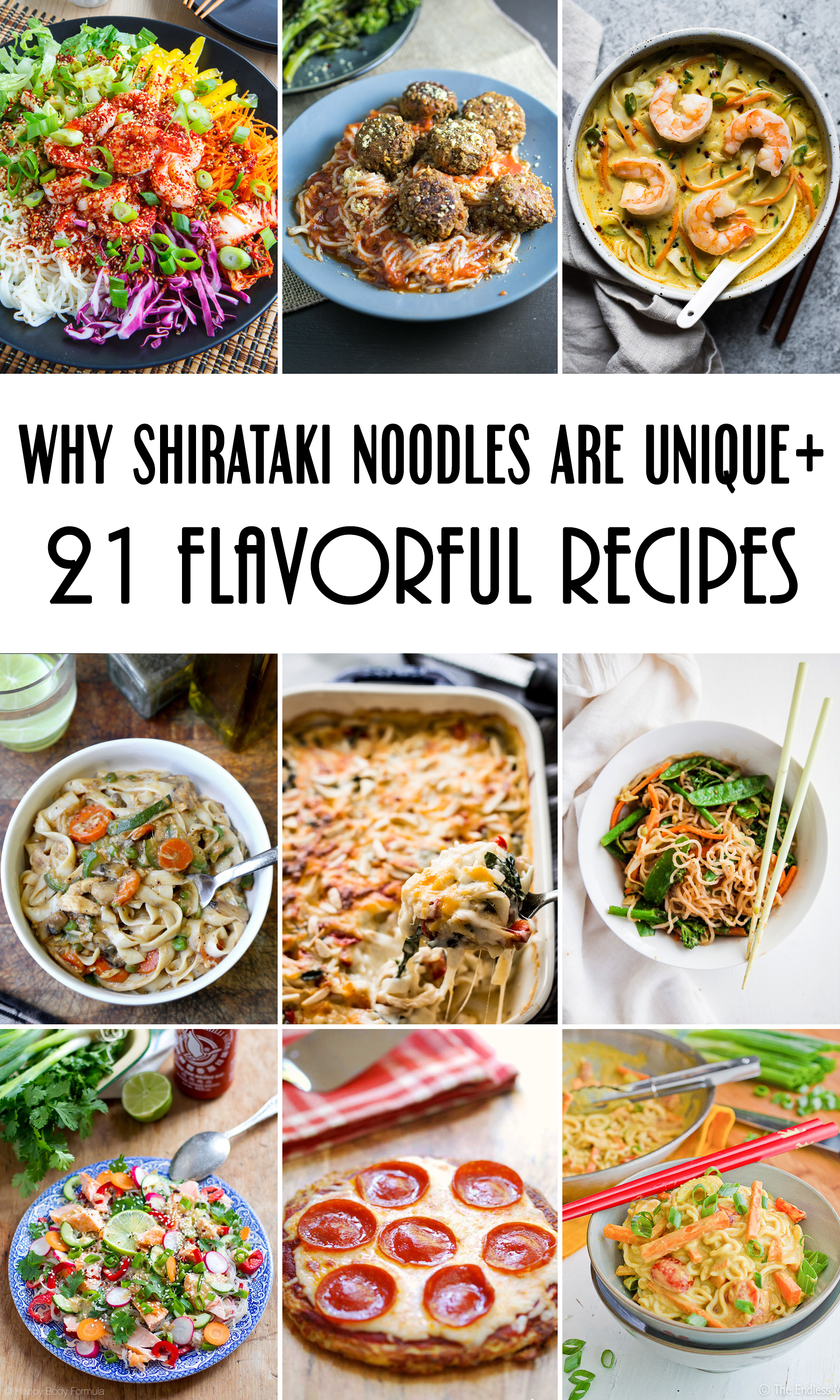 ¡21 recetas sobresalientes de fideos Shirataki para disfrutar de esta pasta sin calorías de cero calorías de Japón! #glutenfree #paleo #keto #lowcarb | cocinartheglobe.com