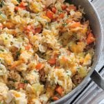 Queso de la semana de pollo y arroz con queso