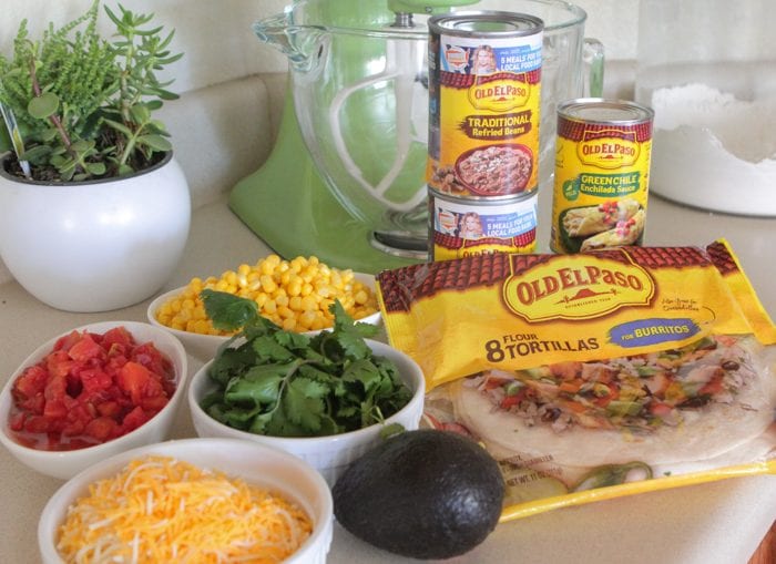 receta de burrito de frijoles