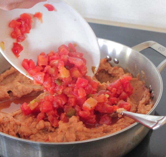 receta de burrito de frijoles