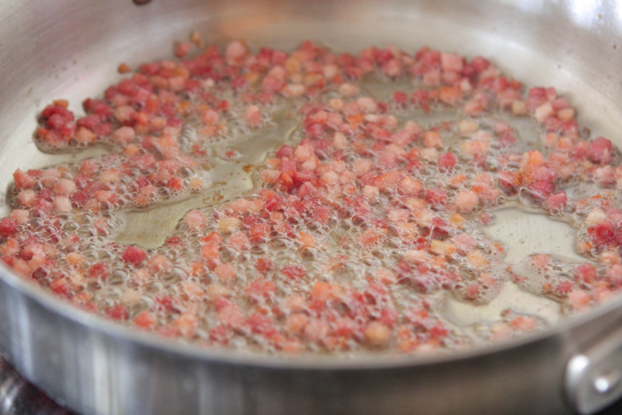 Pancetta y Sweet Pea Brown Mantequilla Gnocchi-3