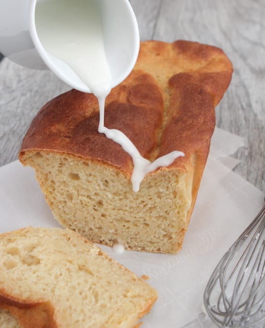 Iced Orange Apple Bread Receta 