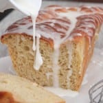 Receta de pan de manzana con helado de naranja