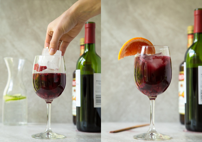 Lazy Girl Sangria | dessertfortwo.com 
