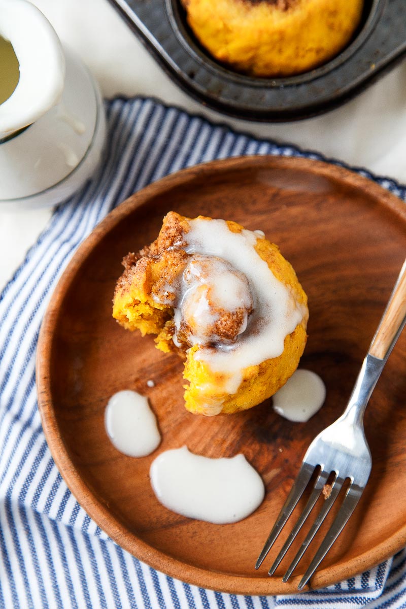 Receta de rollos de canela y calabaza. ¡Fácil! ¡Sin levadura!