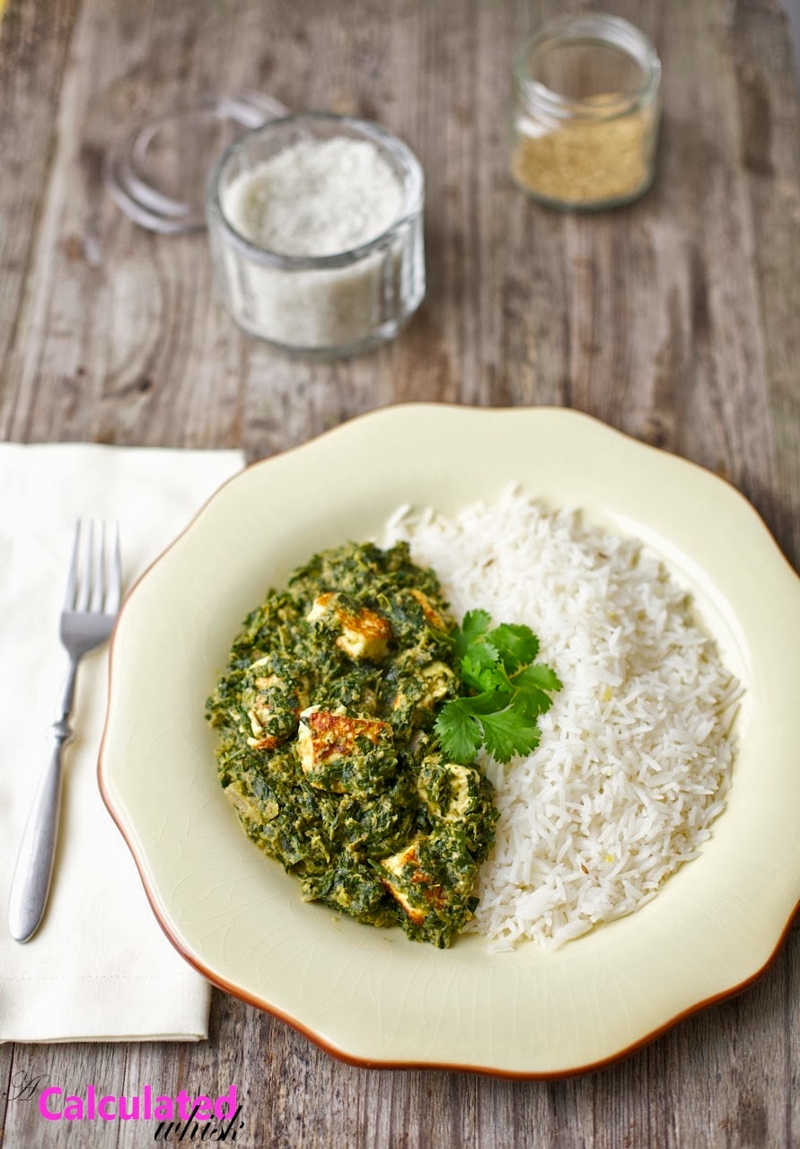 Saag Paneer (Sin Gluten, Vegetariano)
