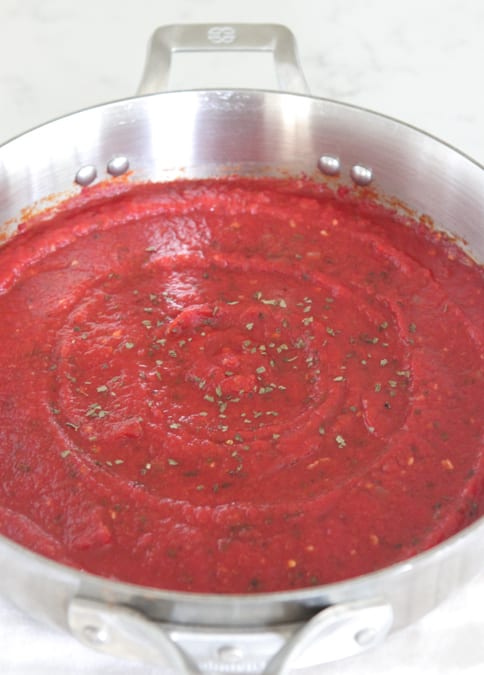Salsa para pasta hecha en casa