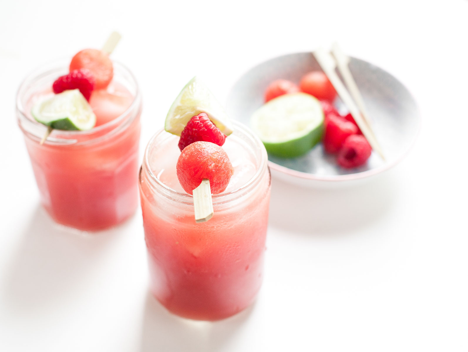 Sandía Frambuesa Agua Fresca | acalculatedwhisk.com