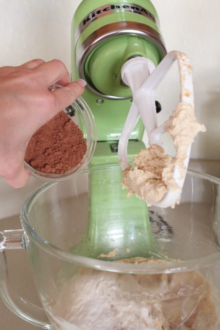 Sándwiches de galletas de helado de chocolate M y M