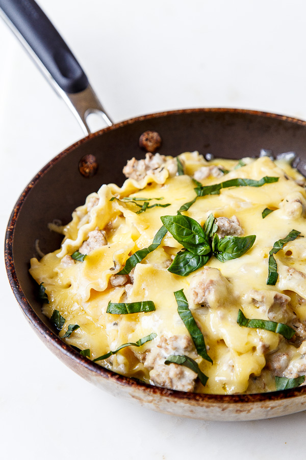 Skillet Lasagne para dos