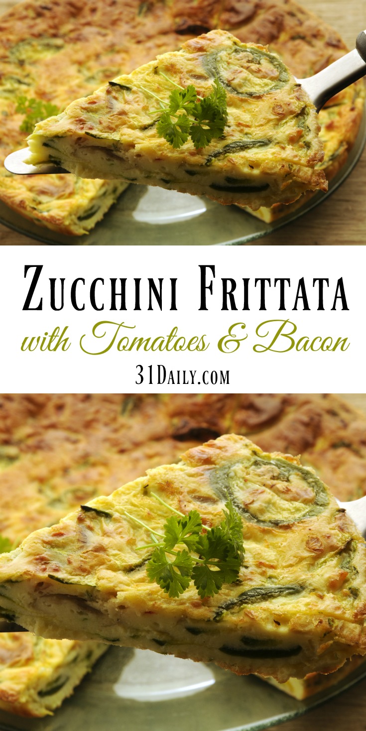 Solución rápida: Frittata de calabacín con tomate y tocino Receta | 31Daily.com