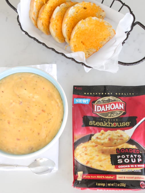 Sopa de patata cargada 