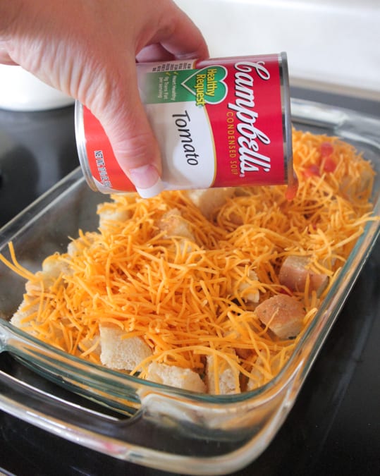 Sopa de tomate con queso a la parrilla Hornee