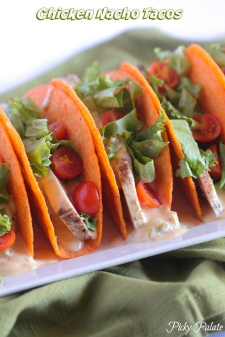 Tacos de pollo Nacho