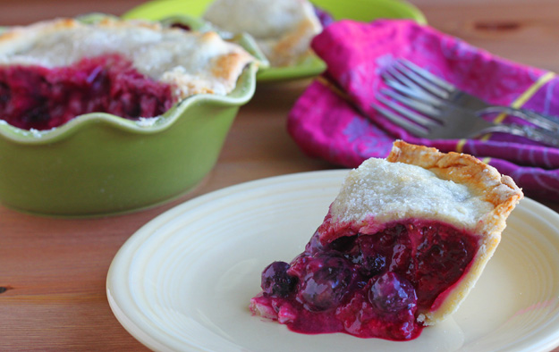 Mixed Berry Sour Cream Pie