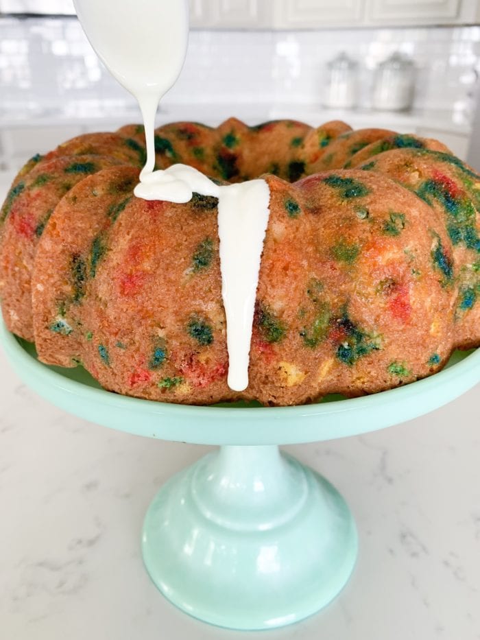 pastel de funfetti