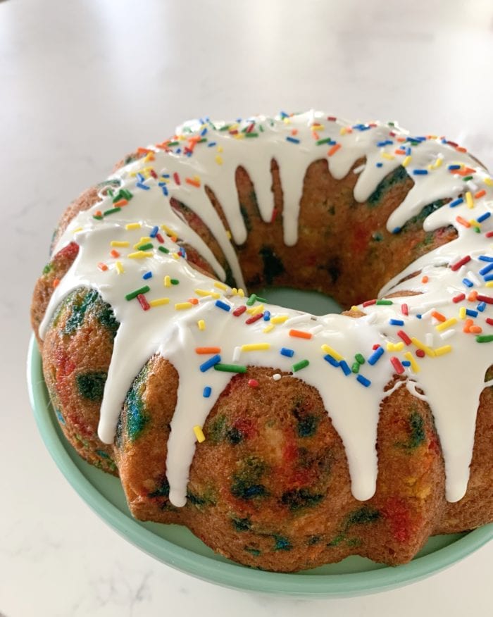 pastel de funfetti