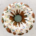 pastel de funfetti