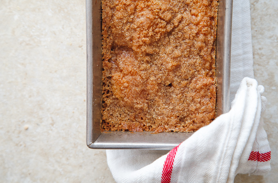  Receta de pastel de café de canela streusel @dessertfortwo 