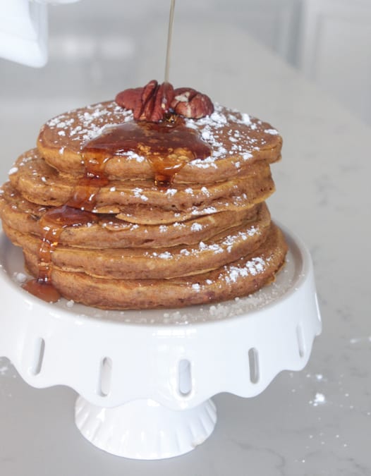 Pumpkin Pecan Buttermilk Pancakes 