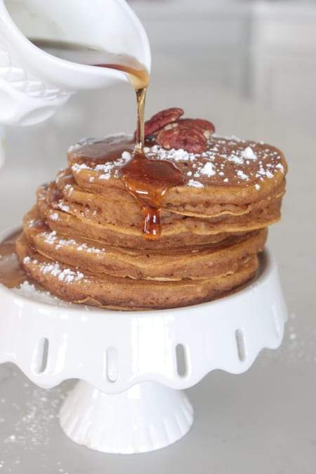 Pumpkin Pecan Buttermilk Pancakes 